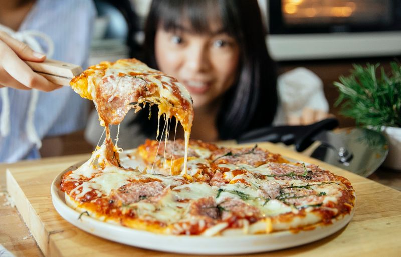Four Cheese gourmet pizza with blend of Italian cheeses